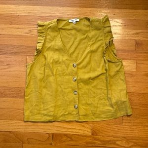 BNWOT Madewell Yellow Top size 6. In perfect condition, brand new.